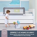 Dreambaby Prague Toddler Bed Guard Foldable Safety Rail 110cm Wide view 6