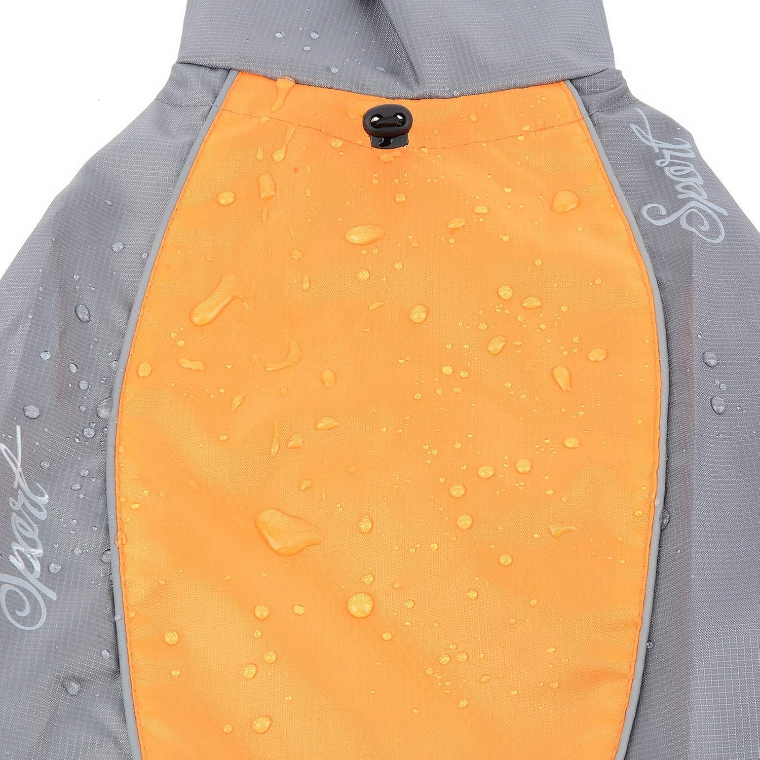 Zunea Waterproof Dog Raincoats for Medium Large Dogs Lightweight Reflective Jacket Safty Coat Windproof Mesh Lined Vest Clothes Outdoor Hunting Hiking Apparel for Wet Days Orange 5XL - Image 5