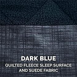 Furhaven Quilted Fleece & Suede Print Chaise Lounge