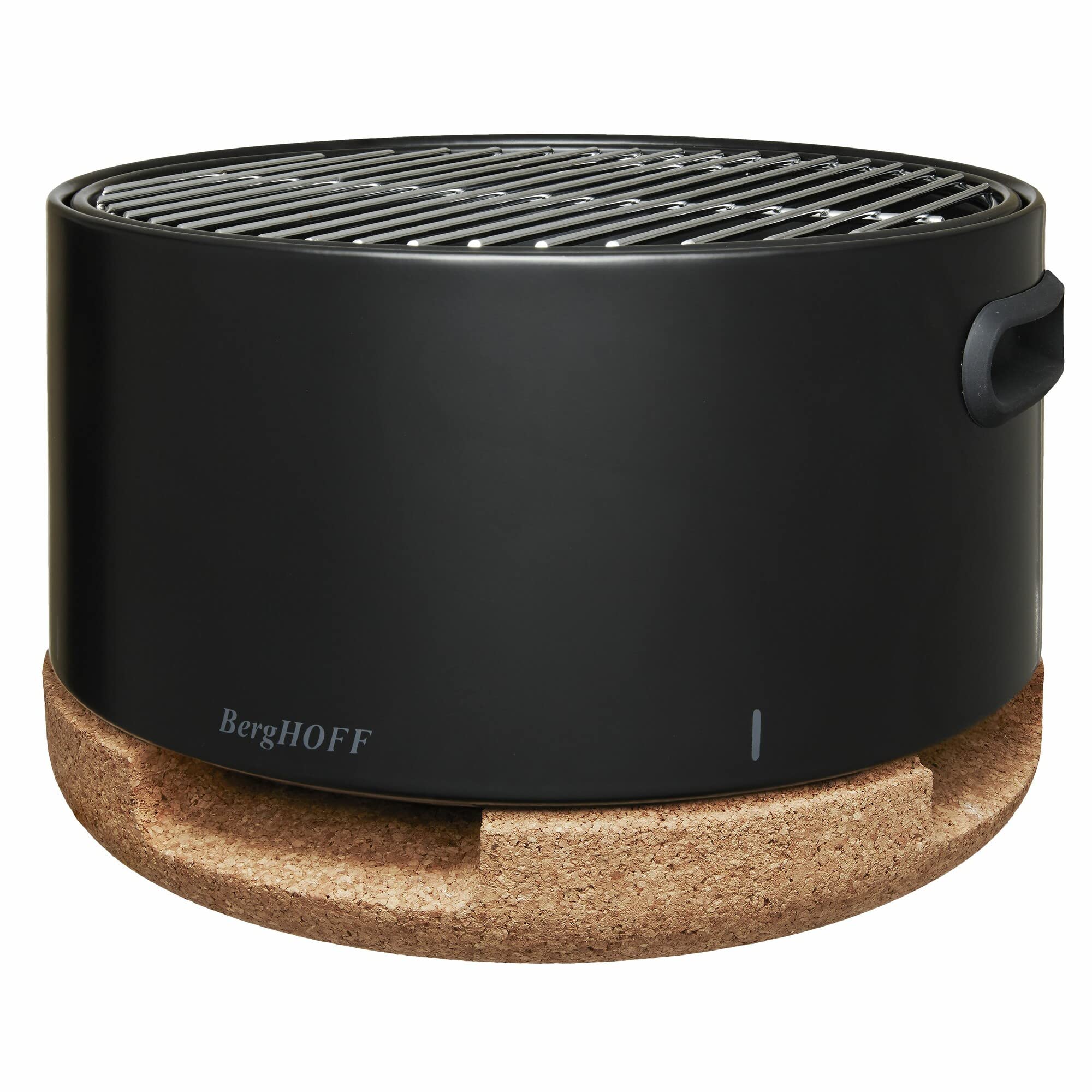 BergHOFF – Leo Carbon Steel Outdoor Tabletop BBQ with Cork Lid – Black – 8kg