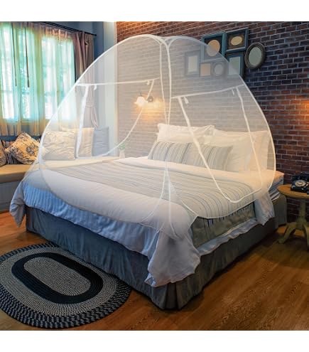 Moustiquaire De Lit De Voyage – Pour Camping, Chambre, Jardin | Double, Légère, Facile à Installer