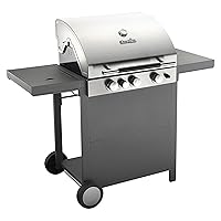  Gas-Grillstation Char-Broil C34 - Convective 3+1 Gas Brenner 4-flammig Edelstahl schwarz groß Garten ✔ Rollen ✔ Deckel ✔ Seitentische beidseitig ✔ eckig ✔ rollbar ✔ stehend grillen ✔ Grillen mit Gas ✔ mit Station ✔ mit Rädern 