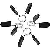 EastyGold Barbell Clamps Dumbbell Spring Clip Circlip Collars 1 Inch Weight Bars Clips Fitness Weightlifting Lock Buckle 1 Inch for Standard Bar Barbell Strength Training Gym Accessory