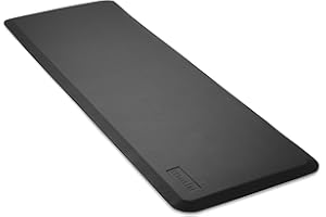 Made Medical 73" x 24" Bedside Non-Slip Fall Mat for Elderly - Fall Prevention Anti-Skid Pad with Beveled Edge Anti-Fatigue Floor Mat, Black