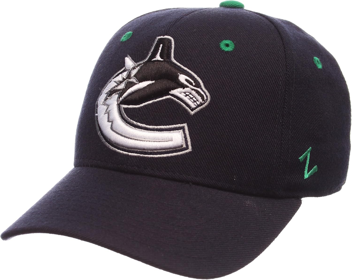 NHL Vancouver Canucks Men's Power Play Fitted Hat, Size 71/2, Navy