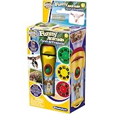 Brainstorm Toys Stem Funny Animals Torch and Projector &ndash; 24 Adorable Animal Images, Projects Clear Pictures Up to 1m Wide, Interactive Educational Kids Flashlight Toy