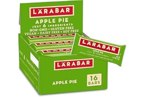 LÄRABAR Larabar Apple Pie, Gluten Free Vegan Fruit & Nut Bar, 1.6 oz Bars, 16 Ct