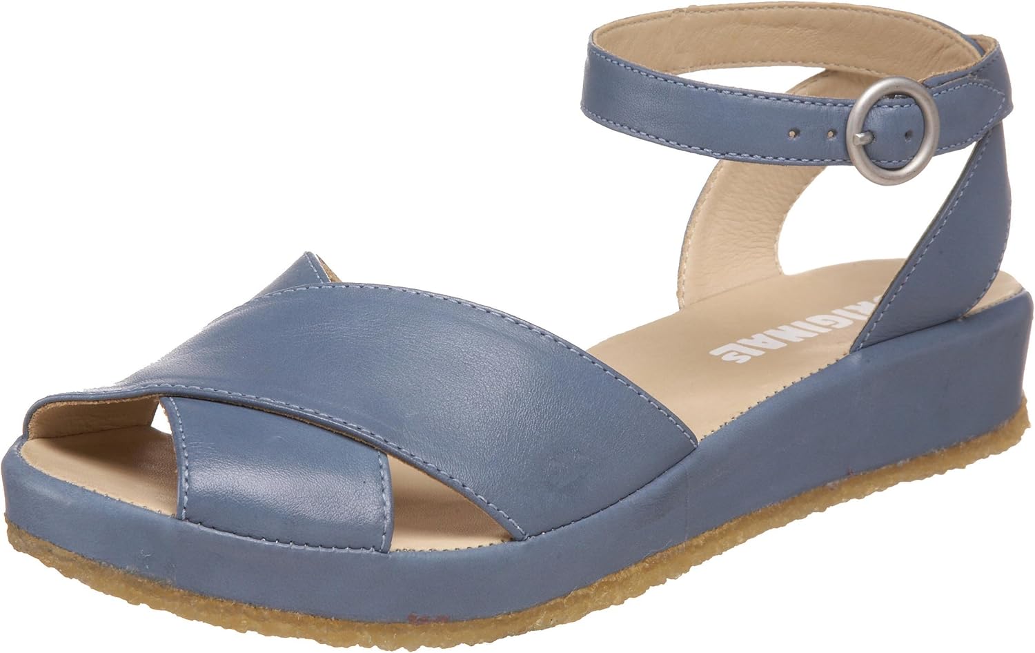 blue and cream clarks