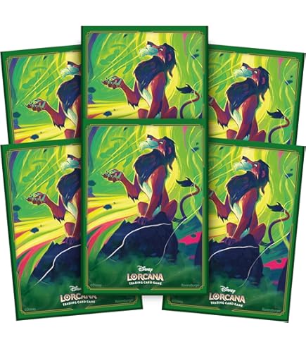 Amazon.com: Ravensburger Disney Lorcana TCG Card Sleeves Featuring Lorcana  Card-Back Artwork | 65 Protective Sleeves for TCG Decks