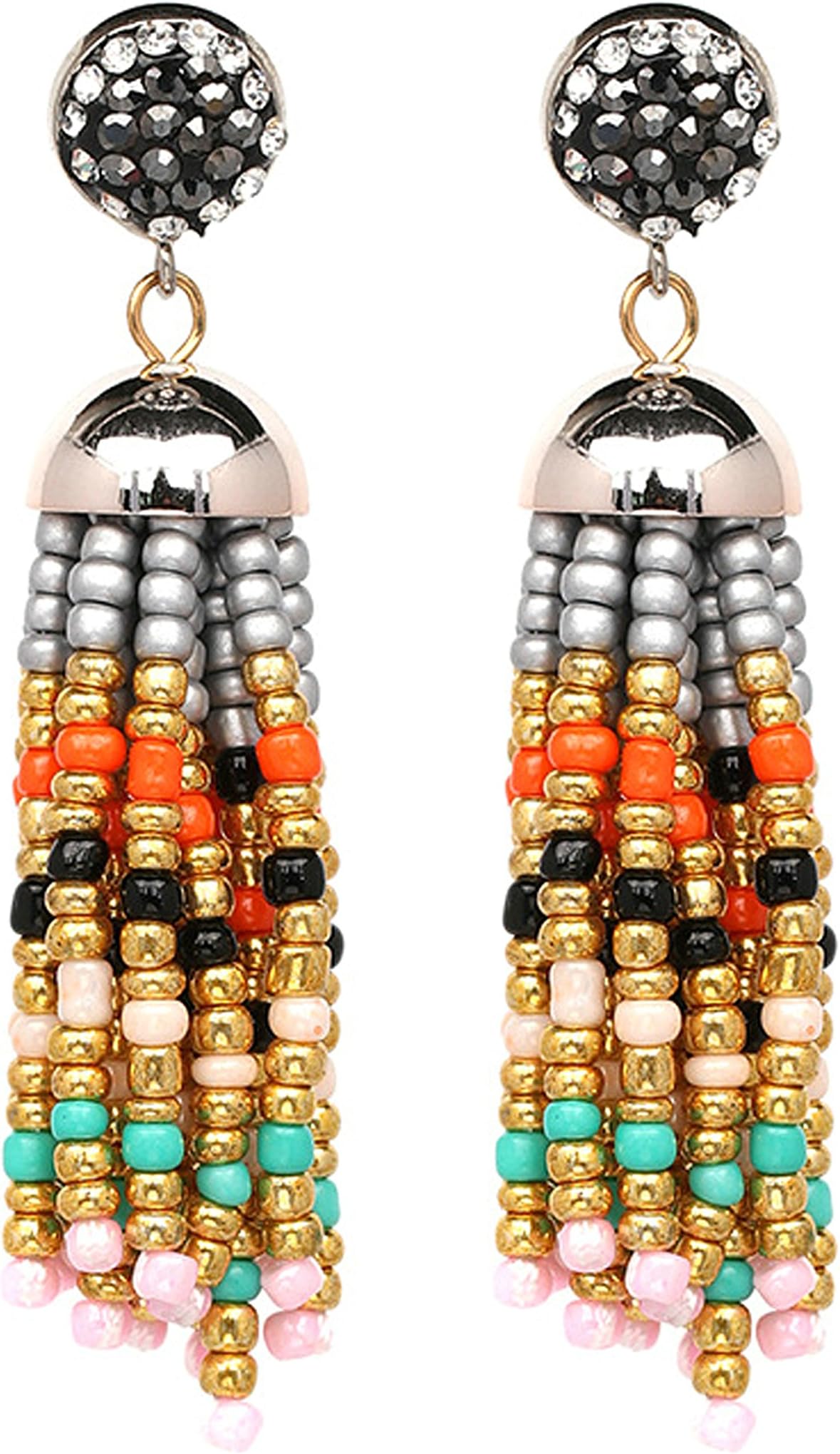 Gnzoe Women Long Tassel Earrings for Women Jewelry Tassel Long Earrings