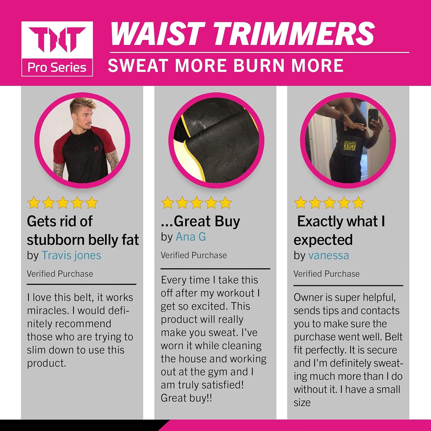 Waist Trimmer Belt for Women & Men for Weight Loss - Slimming & Sweat Belt - Neoprene: Clothing