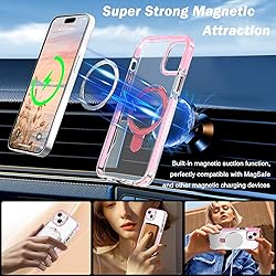 UMIONE for iPhone 15 Plus Magnetic case with Stand