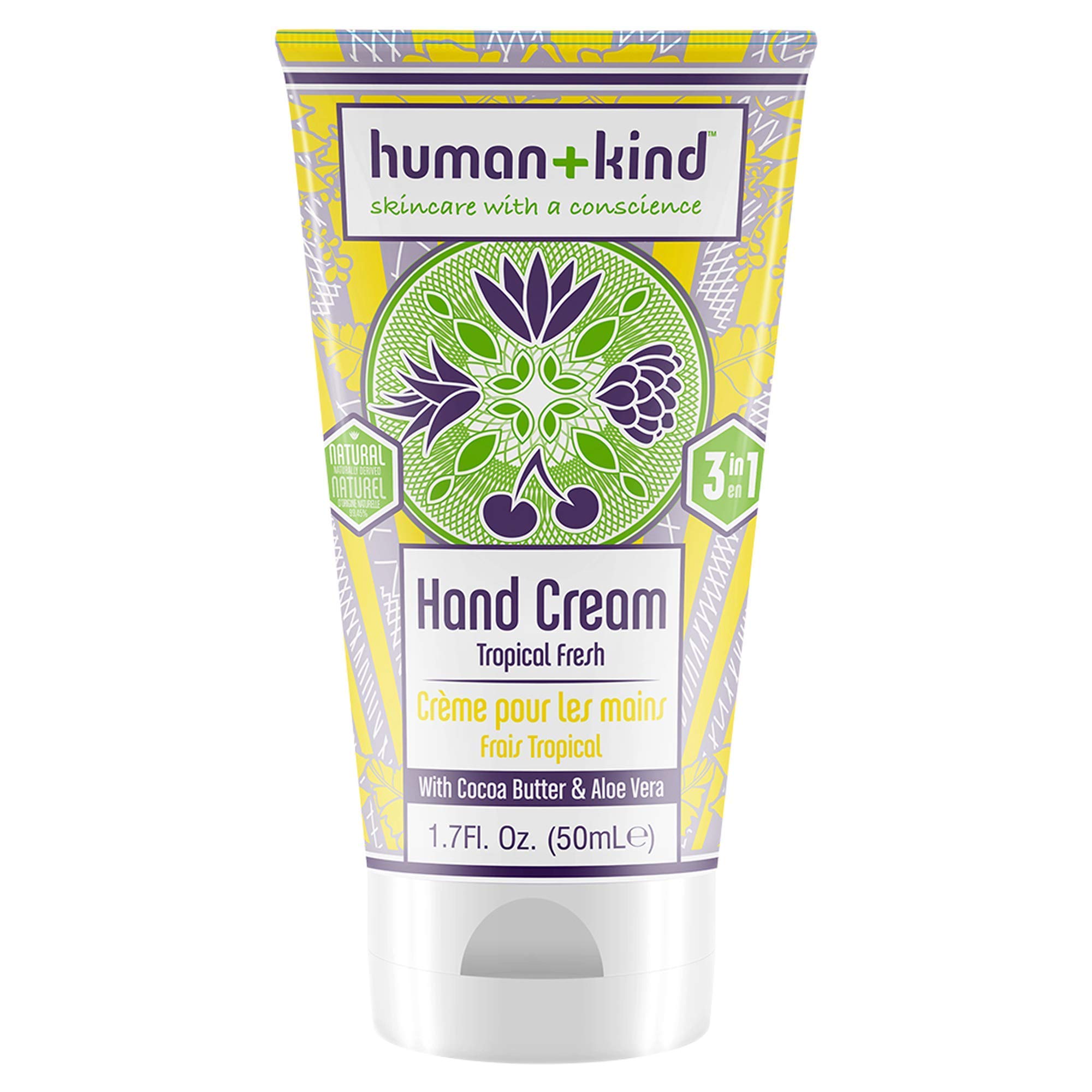 Human+Kind Hand Cream - Protects Hands, Elbows And Feet - 1.7 Oz