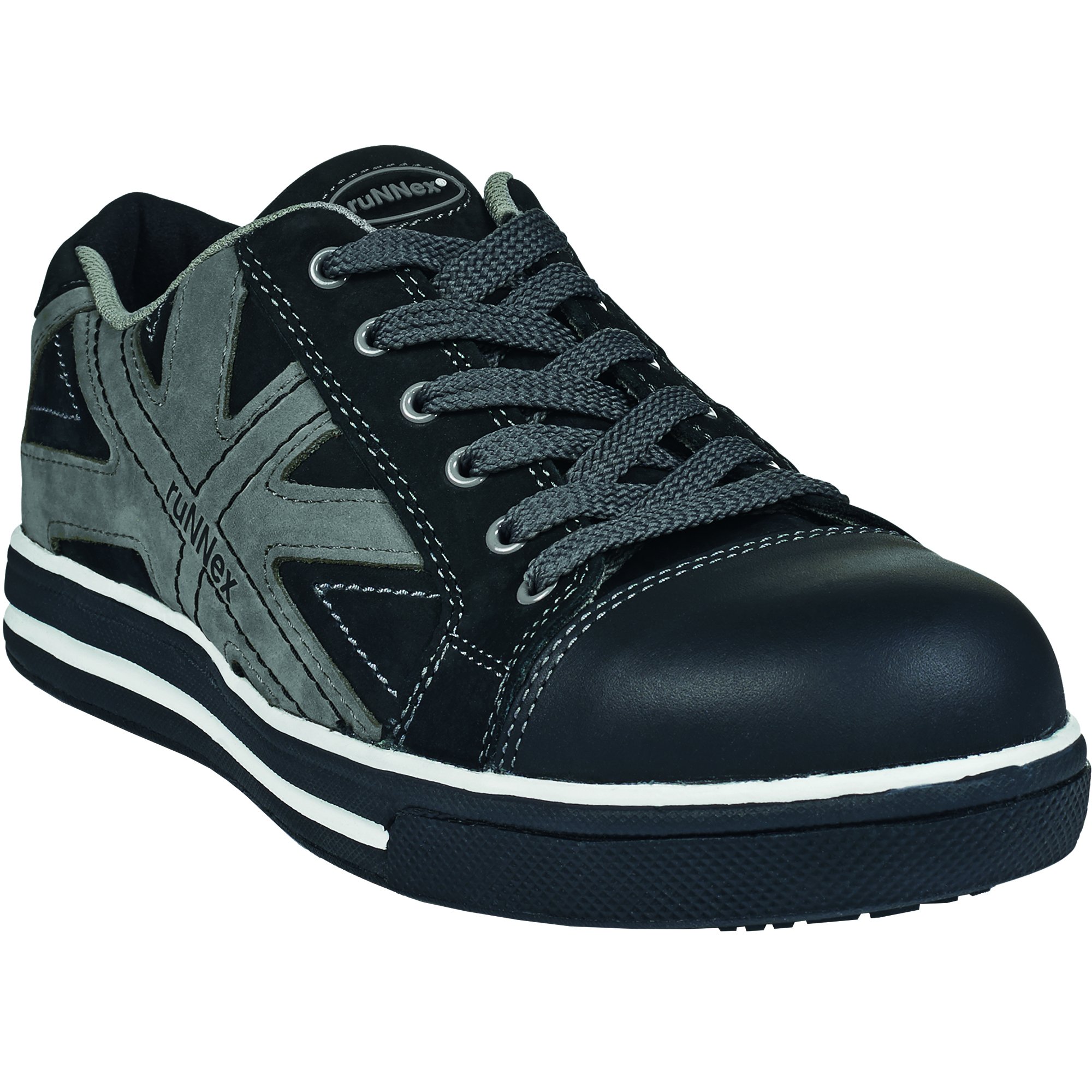 ruNNex 5342-36 Safety Shoes, "Sport Star", S3, Size:36, Black/Grey - EN safety certified