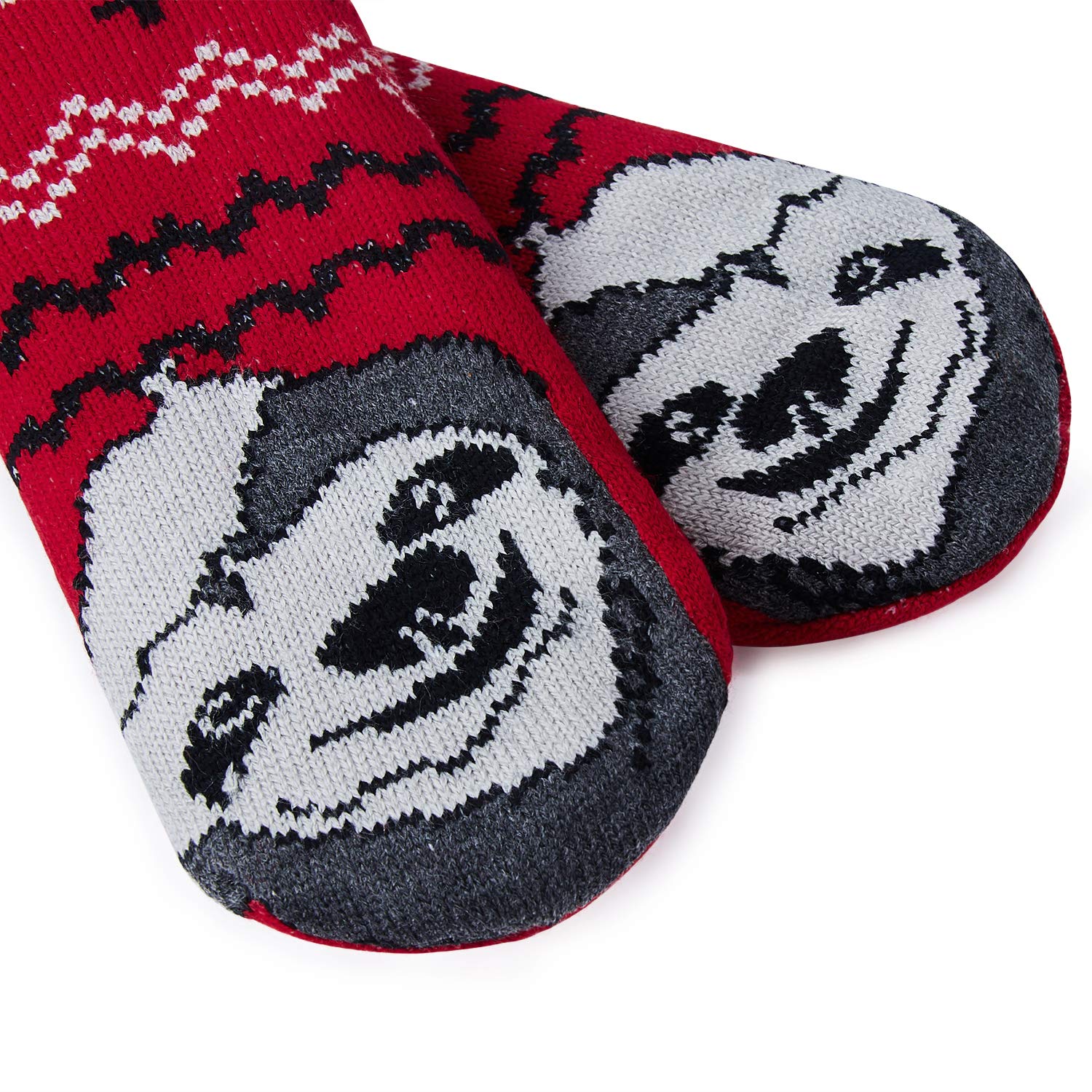 Uideazone Slipper Socks Fleece-Lined Cozy Thick Winter Knee Highs Stockings for Women Girls