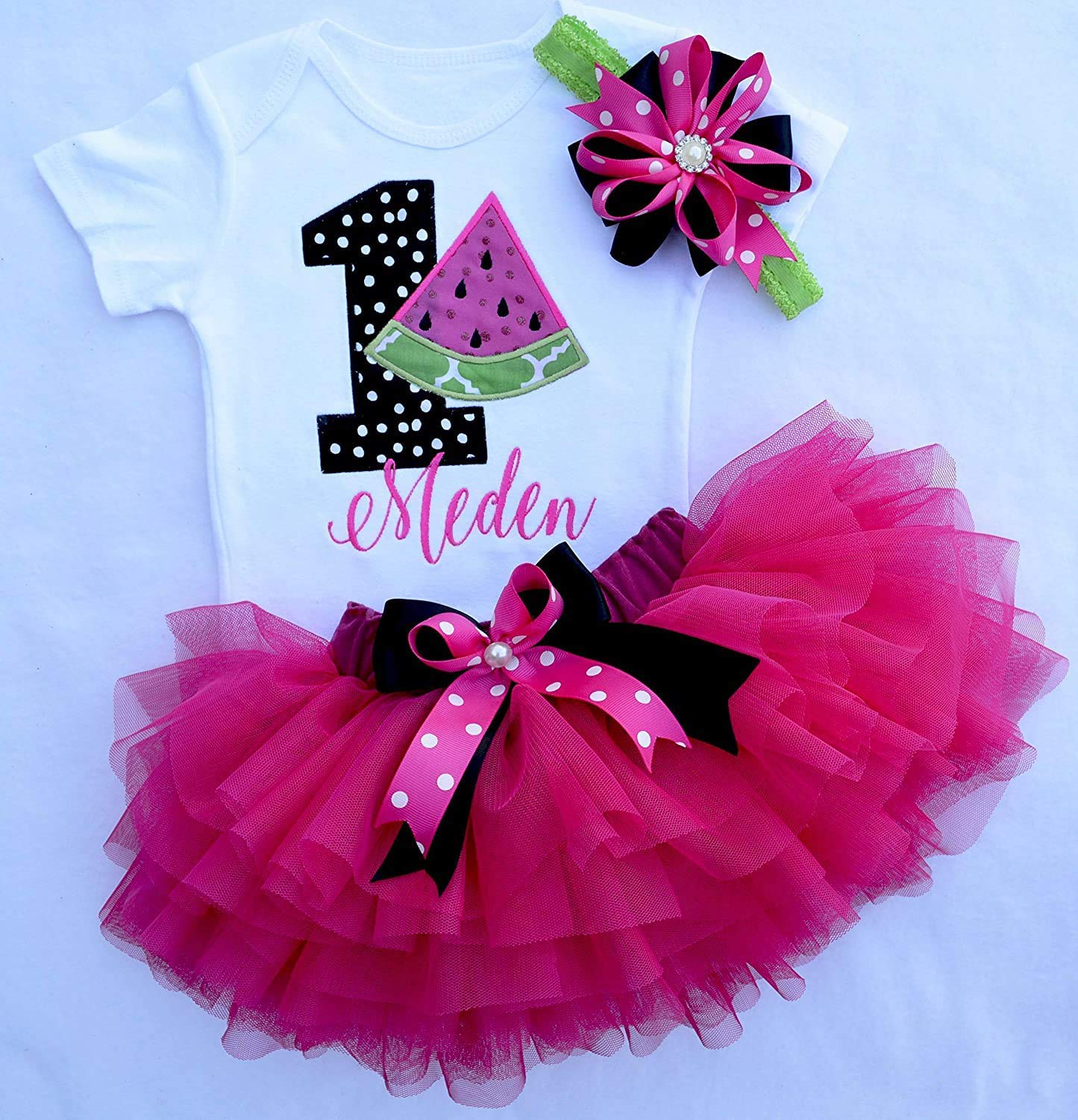 watermelon first birthday outfit