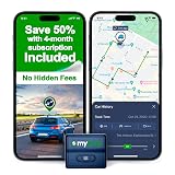 GPS Tracker for Vehicles with Magnet– 4G LTE Real-Time Location Device with App, Long Life Battery – Anti-Theft GPS Tracker for Car, Motorcycle, Scooter, Bike - (4-Mo Subscription Included)