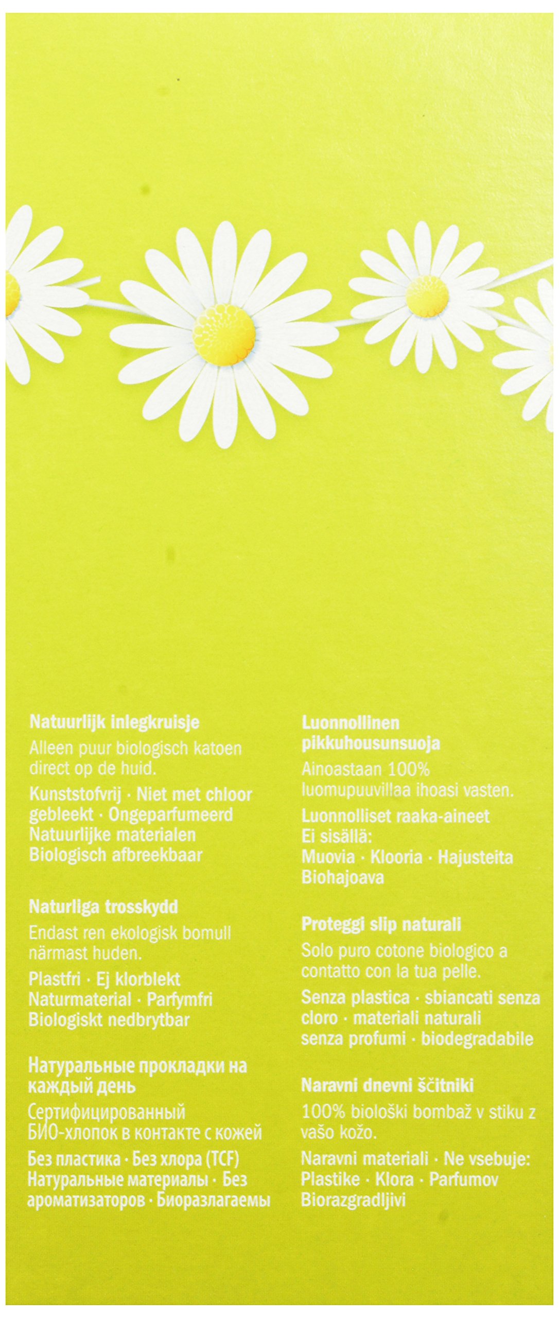 Natracare Natural Organic Cotton Curved Panty Liners for Sensitive Skin