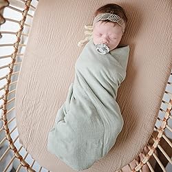 mushie Extra Soft Bassinet Muslin Crib Sheet