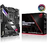 Asus ROG X570 Crosshair VIII Hero (Wi-Fi) ATX Motherboard with PCIe 4.0, on-Board WiFi 6 (802.11Ax), 2.5 Gbps LAN, USB 3.2, SATA, M.2, Node and Aura Sync RGB Lighting