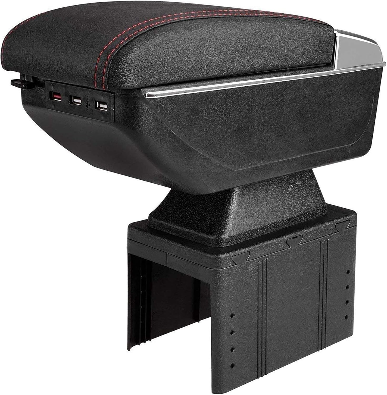 Amazon アームレスト車 肘掛け コンソールボックス Superpdr Diyアームレスト収納ボックス 7つusb充電ポート搭載 自動点灯ライト機能 灰皿付き 軽自動車アームレスト 汎用 1年品質保証 外付コンソールボックス 車 バイク