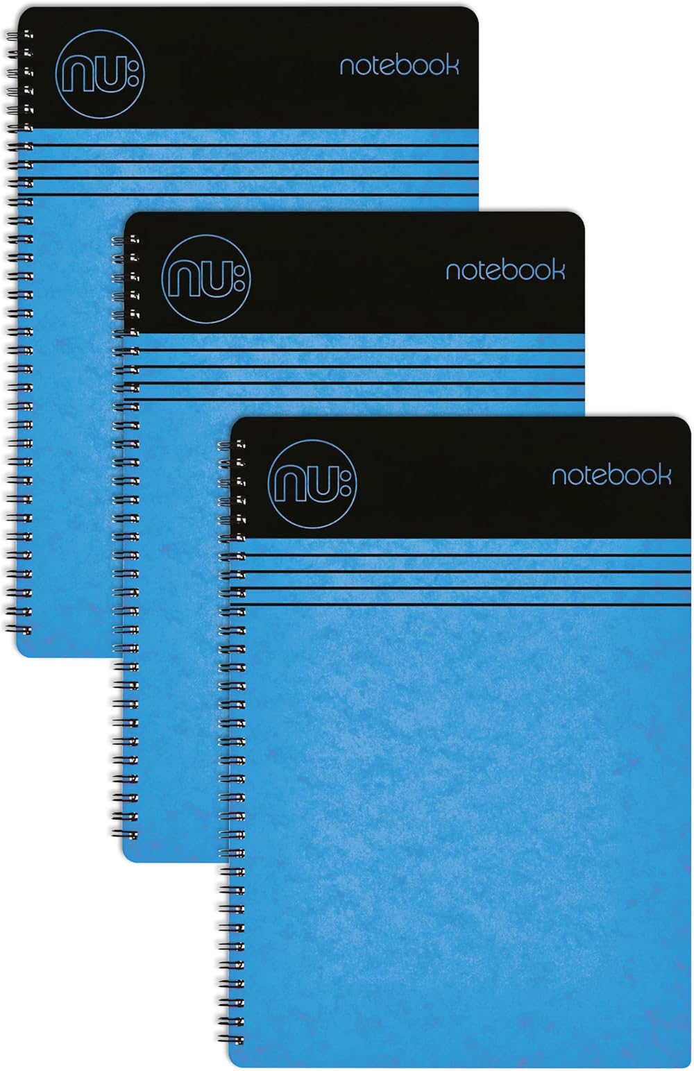 nu Notebooks Craze Cloud Range A5 Blue Wirebound Notebook 110 Pages Multipack