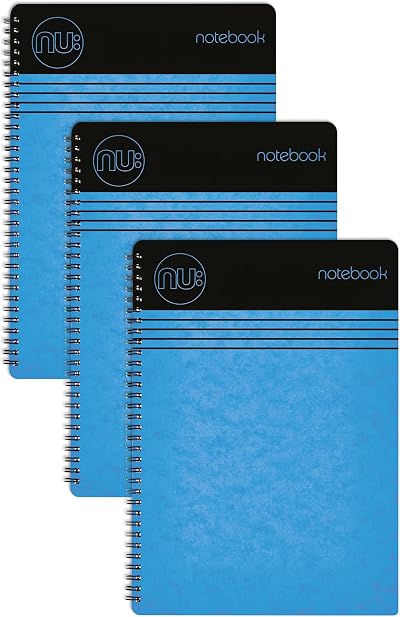 nu Notebooks Craze Cloud Range A5 Blue Wirebound Notebook 110 Pages Multipack