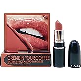 MAC Cosmetics Ximal Sleek Satin Mini Lipstick - 834 Creme In Your Coffee (Midtone pink brown) 0.05 Oz / 1.5 g