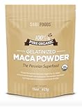 Organic Gelatinized Maca Powder (15 Ounce) Natural Plant Based Superfood: Hormone Balancing & Stamina Enhancing Abilities, Aids Mental & Emotional Clarity, Endurance, Reproductive Function & Fertility