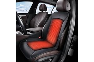 FLORICH Winter Car Seat Cover Furry Seat Cushion for Car Driver or Passenger Seat Cushion Front Car Seat Covers for Full Back Universal Fit for Car SUV Truck Van, Black, 1PCS