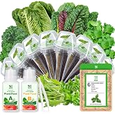 Herb &amp; Salad Greens Seed Pods for All Hydroponics Growing Systems, 8 Pods with 600+ Seeds of Basil, Cilantro, Romaine, Kale, Arugula and Swiss Chard