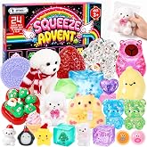 Advent Calendar 2026 Christmas 24 Days Countdown Calendar Squishy Toys | Christmas Squishy Toys Surprises Sensory Fidget Gift for Kids Adult Stress Relief Party Favors Stocking Stuffer