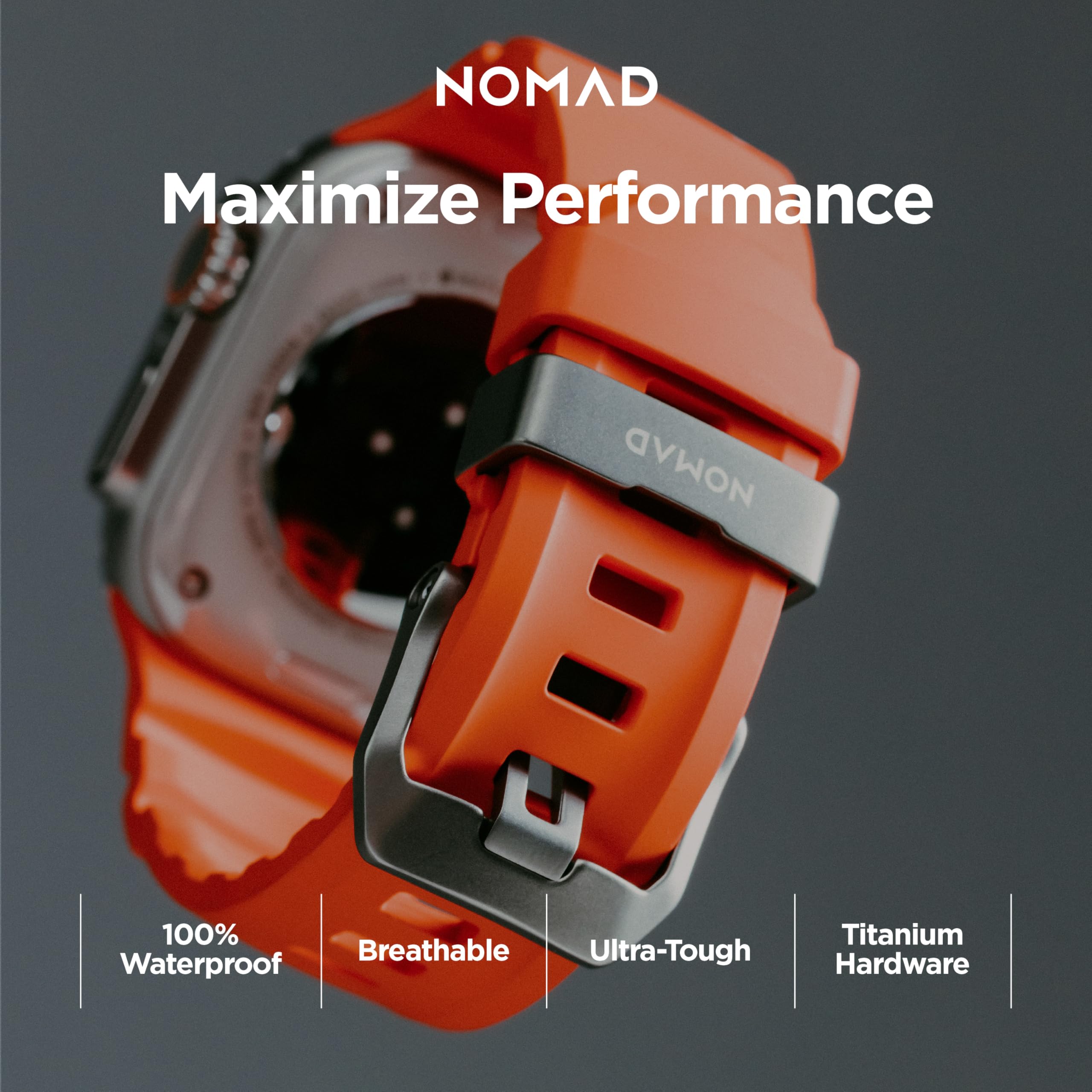 NOMAD Apple Watch Sport Band Rocky Point Apple Watch Band with Titanium Hardware