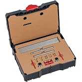 Woodpeckers Cabinetmaker Modular Bar Gauge System, Precision 4-in-1 Measuring Tool and Expandable Extension Bars, Trammel Heads for Beam Compass Layout, Comes in Systainer Case, USA-Made MBGTS-SYS-24