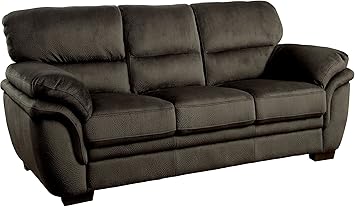 Amazon Com Furniture Of America Jaya Sofa Dark Brown Kitchen
