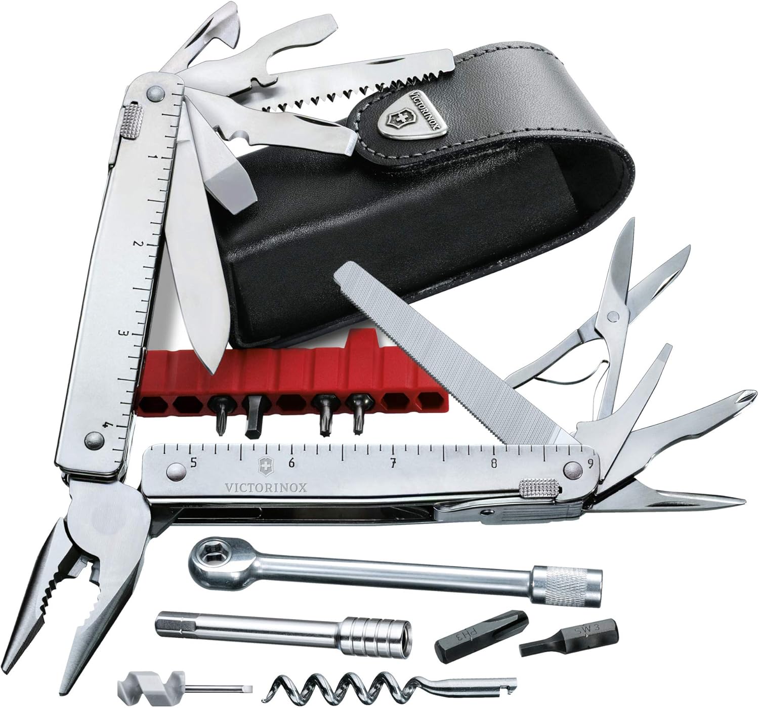 Victorinox Swiss Tool X Plus Ratchet Swiss Army Pocket Knife, Large