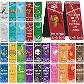 Greek Mythology Magnetic Bookmarks, 30pcs Olympian Gods Magnetic Bookmark Clips, Olympian Gods Symbol Magnetic Page Markers, Htabiol Greek Mythology Gifts, Ideal for Percy Jackson Party Favors Gifts