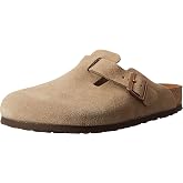 Birkenstock Boston Clog Soft Footbed - Suede (Unisex) Taupe Suede EU 39 (US Men's 6-6.5, Women's 8-8.5) Regular