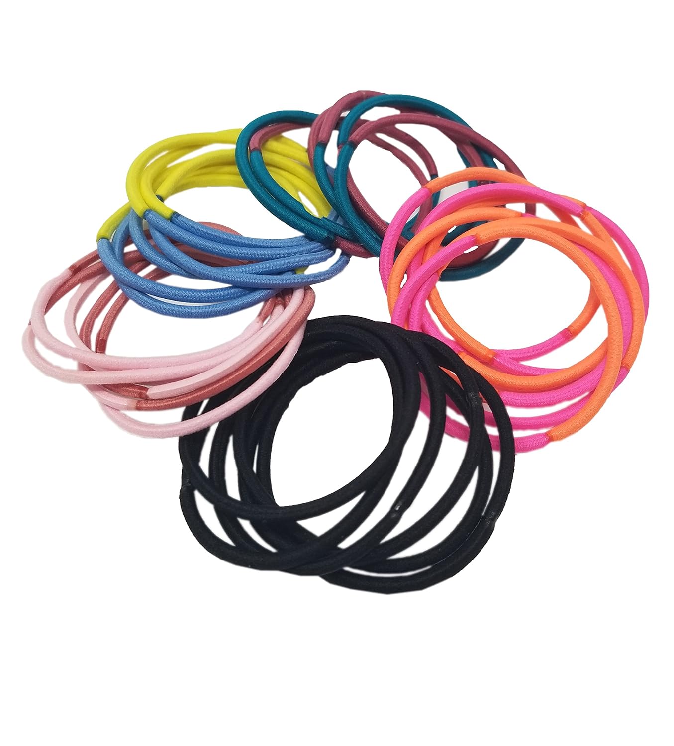 Buy Evogirl Elastic Rubber Band Metal Free Cool Colors Soft Fabric