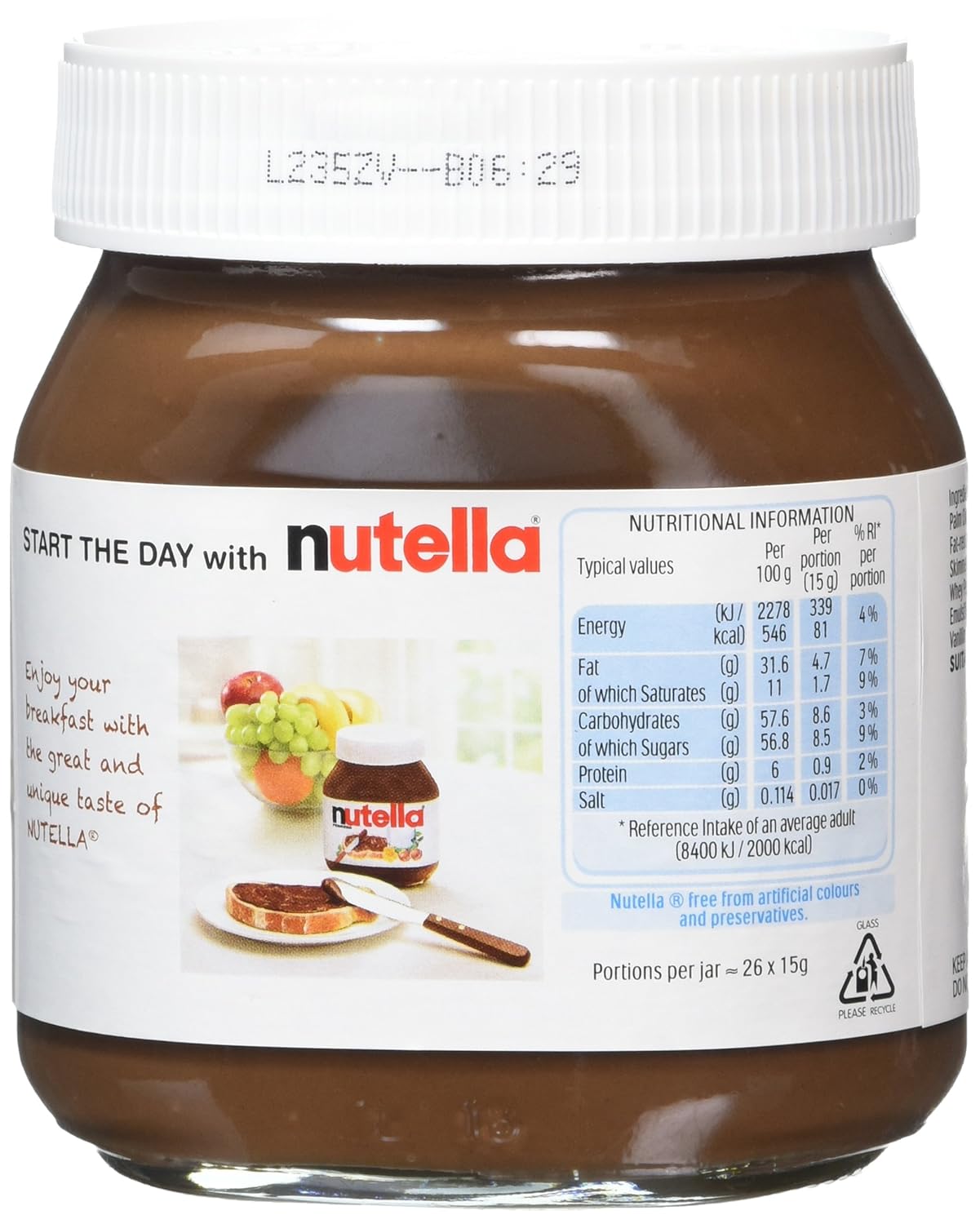 Nutella Nutritional Information Uk Besto Blog
