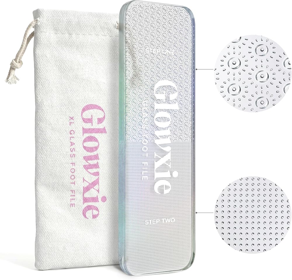 Glowxie XL Nano Glass Foot File – 2-in-1 Callus Remover & Foot Scrubber