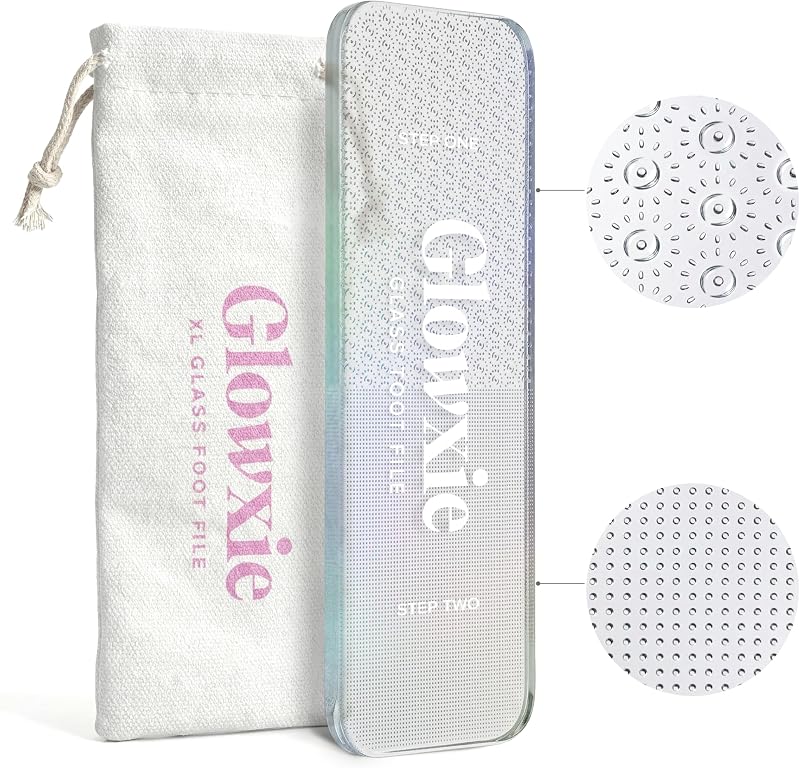 Glowxie XL Nano Glass Foot File – 2-in-1 Callus Remover & Foot Scrubber