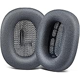 SOPROM Upgraded Ear Pads Replacement for Airpods Max Over-Ear Headphones, Earpads Cushions with Durable Mesh Fabric, Softer Foam, Noise Isolation and Sweatproof - Midnight