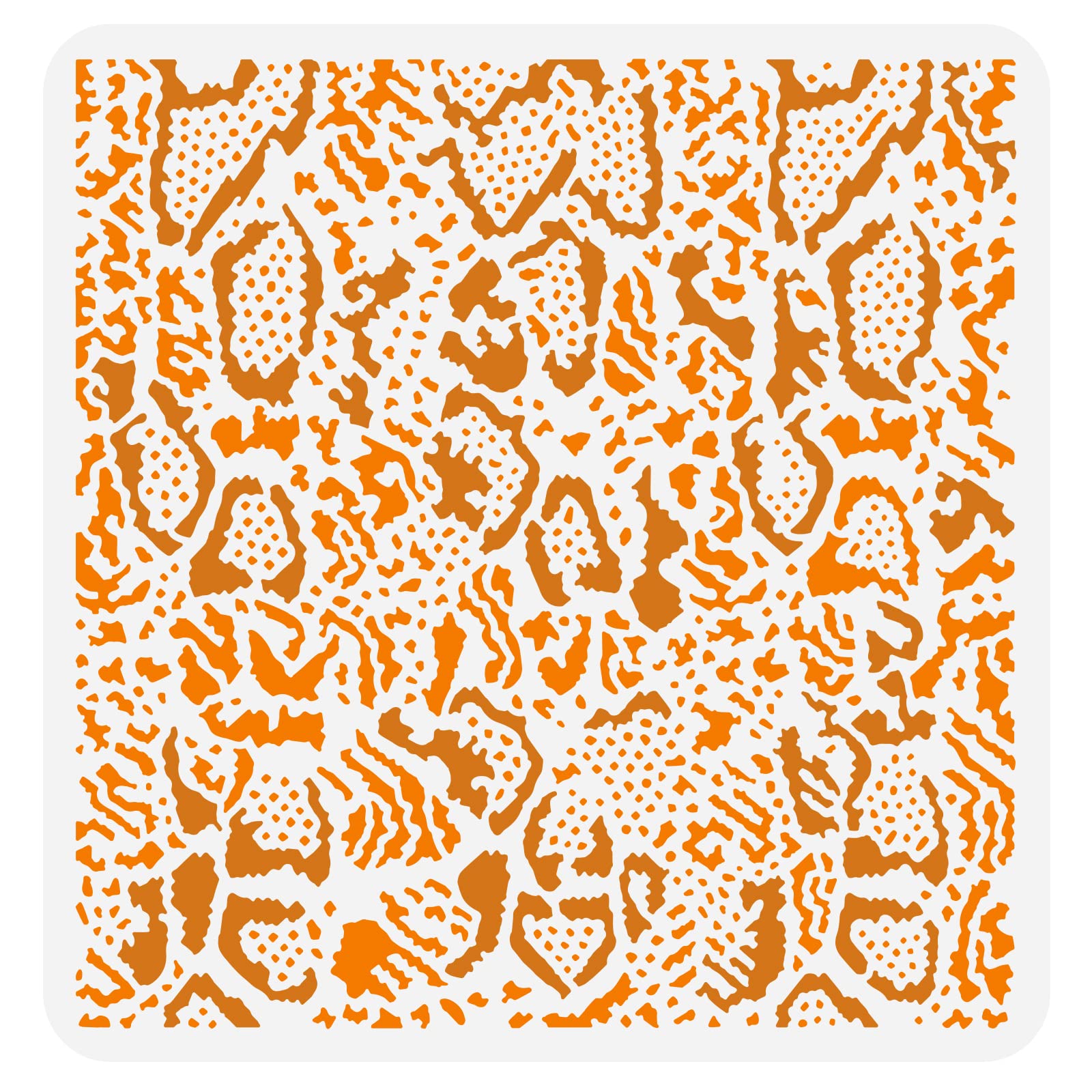 FINGERINSPIRE Snakeskin Stencils - 30x30cm Repeat Pattern - Reusable Templates for DIY Crafts on Wall, Window, Door