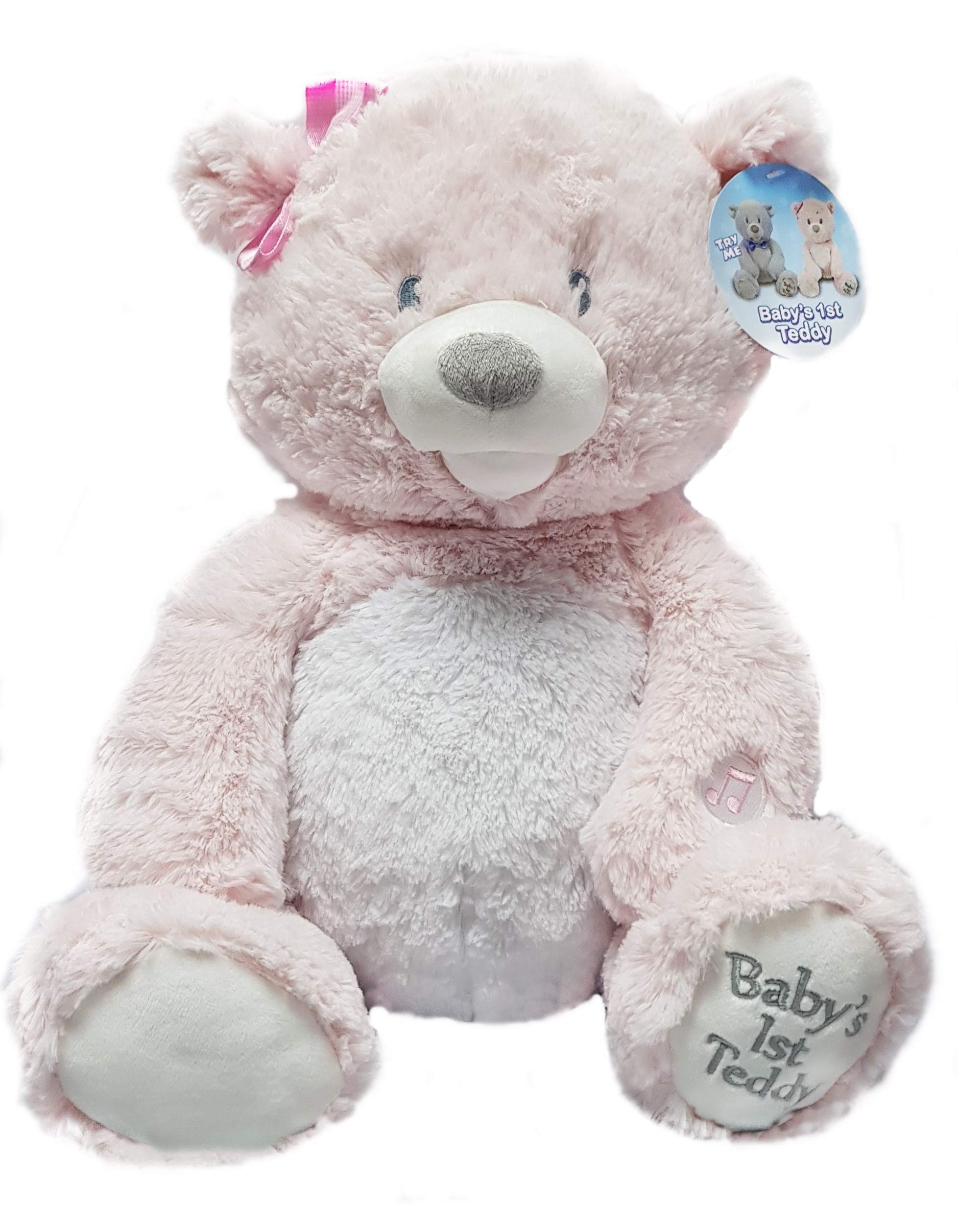 CUDDLE BARN Pink My First LullabyTeddy Teddy Bear TY-B1-P