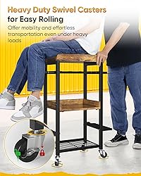 POKIPO Power Tool Cart, Heavy Duty Garage Shelving
