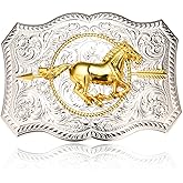 BBOTEN Western American Star Belt Buckle Large Texas Belt Buckles for Men Dad Horse Belt Buckles Men Western Cowboy