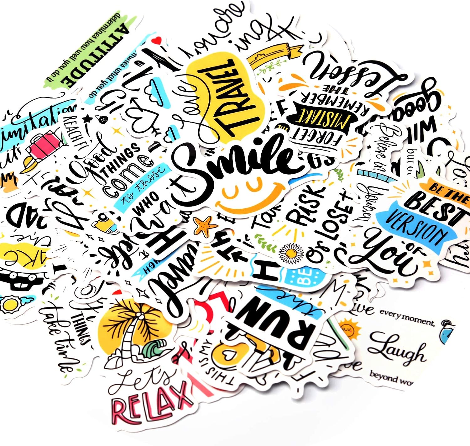 Savita 50pcs Positive Stickers Inspirational Stickers Motivational Stickers Laptop Stickers for Teens Students Inspirational Stickers Waterproof Vinyl Stickers