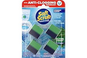 Soft Scrub In-Tank Toilet Cleaner Duo-Cubes, Alpine Fresh, 4Count