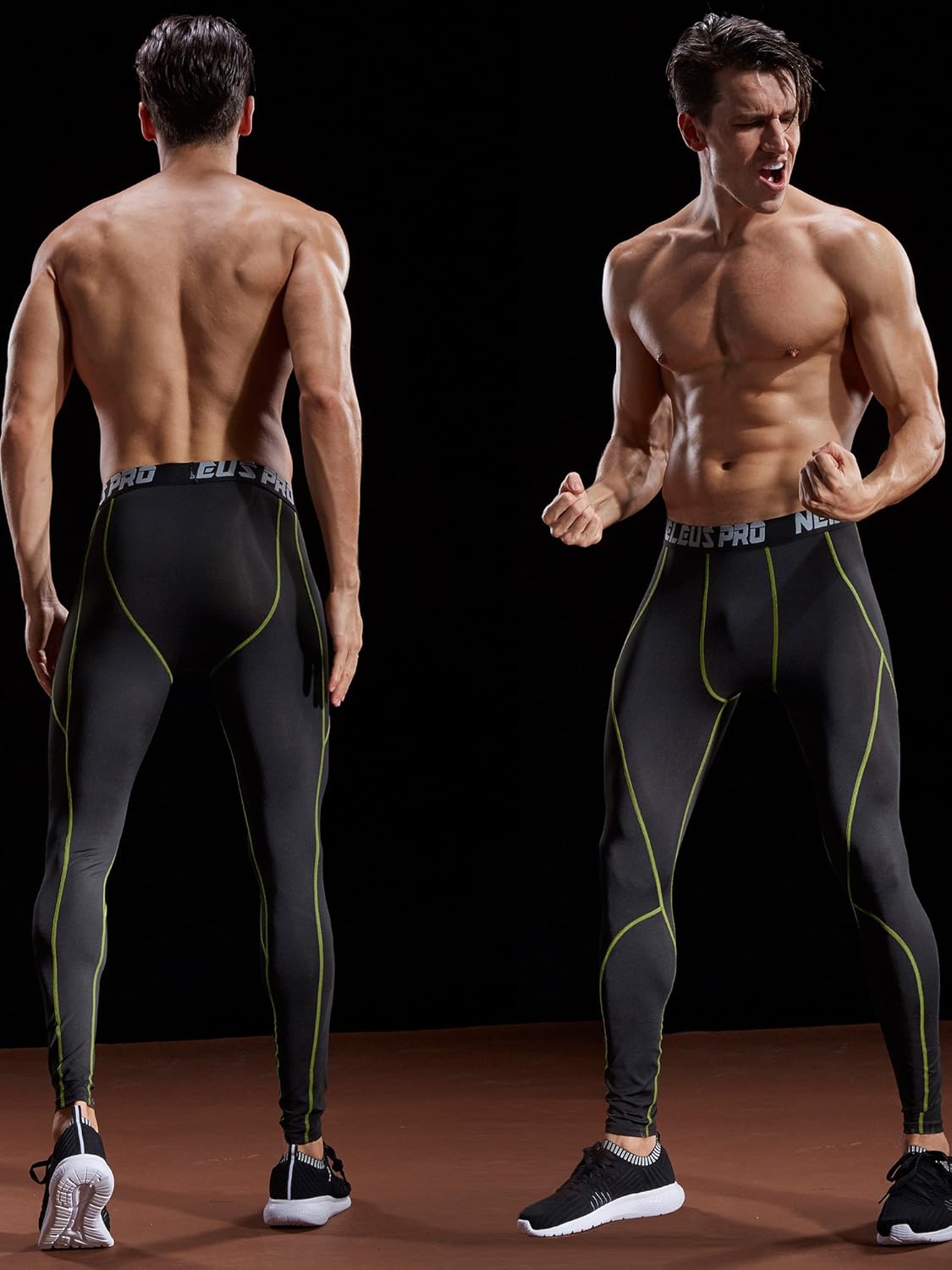 Neleus Men's Dry Fit Compression Pants Workout Running Leggings at  Men’s Clothing store
